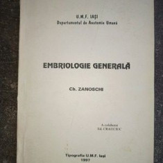 Embriologie generala- Ch. Zanoschi