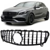 Grila radiator sport neagra lucioasa potrivita pentru Mercedes A-Class W176 facelift 15-18 Performance AutoTuning