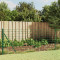 vidaXL Gard plasă de s&acirc;rmă, verde, 1,1x10 m, oțel galvanizat