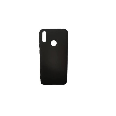 Husa silicon soft-touch compatibila cu Huawei Y7 2019 Negru foto
