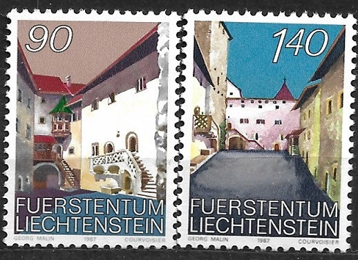 B1073 - Lichtenstein 1987 - Turism 2v. neuzat,perfecta stare