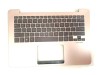 Carcasa superioara cu tastatura palmrest Laptop, Asus, ZenBook UX430, UX430U, UX430UA, UX430UQ, UX430UN, UX430UAR, cu iluminare, aurie, layout US