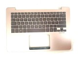 Carcasa superioara cu tastatura palmrest Laptop, Asus, ZenBook UX430, UX430U, UX430UA, UX430UQ, UX430UN, UX430UAR, cu iluminare, aurie, layout US