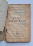 Codul Justiției Militare &ndash; Editura de Stat, București 1948 &ndash; tabel comparativ articole