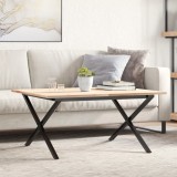 VidaXL Picioare Măsuță de cafea X-Frame 80x70x43 cm Oţel