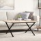 vidaXL Picioare Măsuță de cafea X-Frame 80x70x43 cm Oţel