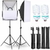 Set 2 lampi foto M006A, 1200W, Trepied softbox, 50X70cm, Oem