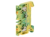 Terminal &Icirc;mbinare Șine 2,5mm2 1 Piste 2 Borne Galben-Verde