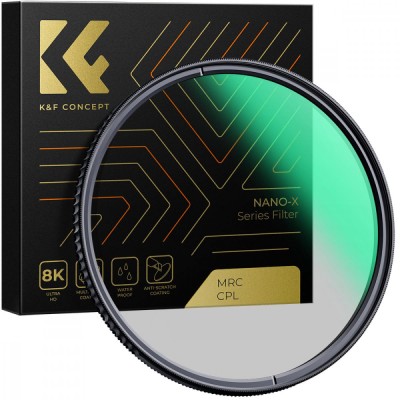 Filtru K&amp;amp;F Concept 37mm Nano-X CPL HD Waterproof Japan Optics KF01.988 foto