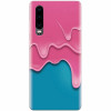 Husa silicon pentru Huawei P30, Pink Liquid Dripping