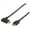 Cablu HDMI cu functie Ethernet 2m conectori drept si cotit 90 grade
