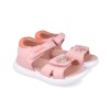 Sandale din piele pentru copii floricele, biomecanics, 252233, roz (marime: 33(20,9-21,5 cm))