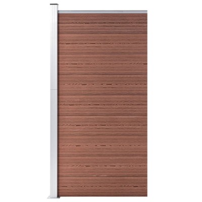 vidaXL Panou de gard, maro, 95x186 cm, WPC 148977 foto