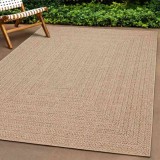 vidaXL Covor ZIZUR aspect iută, 80x250 cm, pentru interior și exterior
