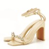 Sandale bej cu imprimeu Lola 130, 41