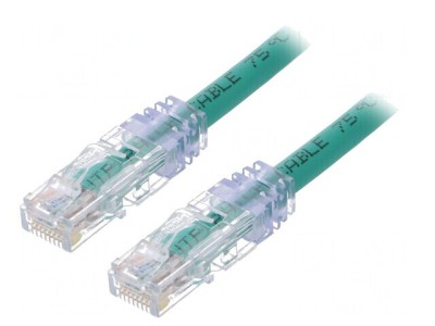 Patch cord UTP Cat6a PVC Verde 3m 24AWG foto