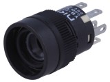 Comutator cu Apasare DPDT ON-(ON) NKK SWITCHES 0.01A 28VAC Pentru Lipit