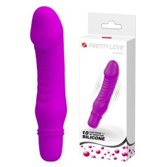 Vibrator Pretty Love Stev, 10 Moduri Vibratii, Silicon, Mov, 13.5 cm