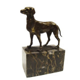 Ogar- statueta din bronz pe un soclu marmura YY-64, Animale