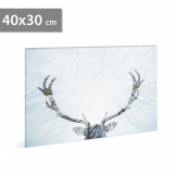 Tablou decorativ LED, cu ren - 40 x 30 cm, Family Pound