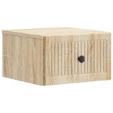 vidaXL Dulap de noapte suspendat Stejar Sonoma 33 x 34,5 x 20 cm 897919