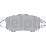 DELPHI LP1582 set placute frana,frana disc