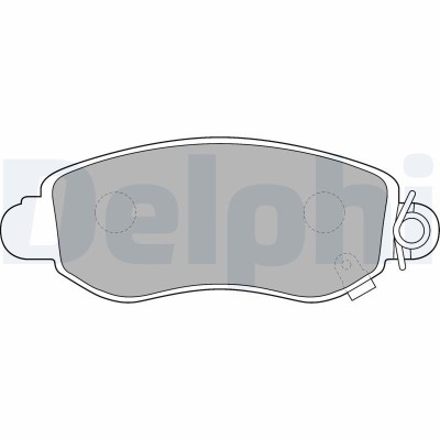 DELPHI LP1582 set placute frana,frana disc foto