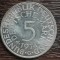 (A931) MONEDA DIN ARGINT GERMANIA - 5 MARK 1974, LIT G, 11,2 GRAME. PURITATE 625