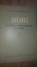 Anuarul Institutului de Istorie si Arheologie ?A. D. Xenopol? XI foto