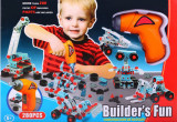 Set unelte constructor + bormasina 280 elemente, Malplay 101648