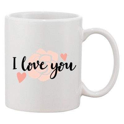 Cana alba personalizata &amp;#039;I love you 5236&amp;#039;, INOVATIX&amp;reg;. 330ml foto