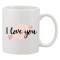 Cana alba personalizata &#039;I love you 5236&#039;, INOVATIX&reg;. 330ml