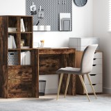 vidaXL Birou de scris Stejar fumuriu Lemn prelucrat 70 x 50 x 76 cm