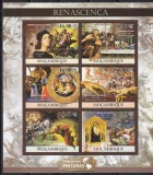 Mozambic 2011 - Pictura - Renaşterea,Bloc + Colita, 4 poze, MNH