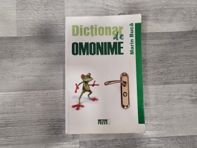 Dictionar de omonime de Marin Buca foto