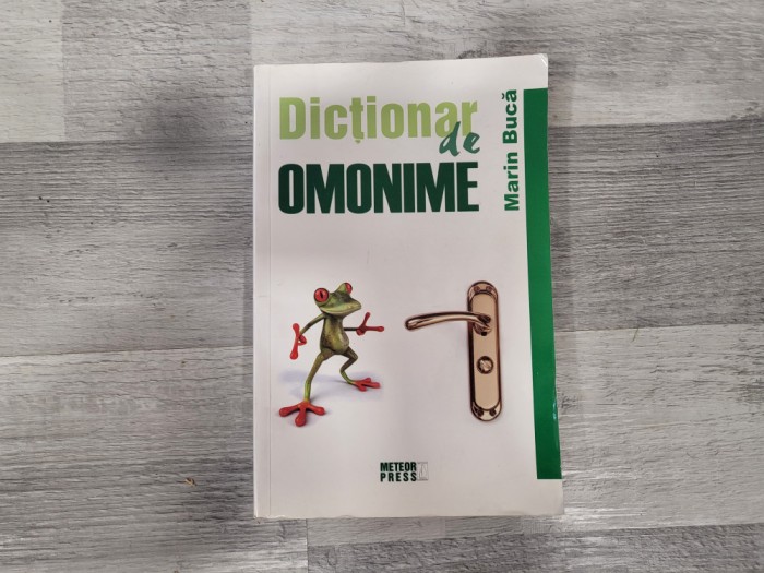 Dictionar de omonime de Marin Buca