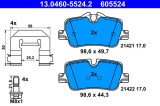 ATE 13.0460-5524.2 set placute frana,frana disc