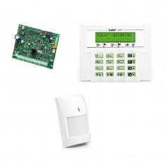 Kit sistem de alarma wireless cablat Satel, senzor PIR AMBER foto