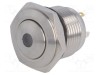Comutator anti-vandalism ONPOW Poz: 2 SPST-NO 2A/36VDC IP65 verde