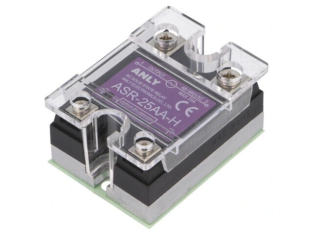 Releu Semiconductor 25A 1-Fazat 80-280VAC 48-480VAC