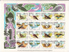 Dubai 1968 fauna pasari MI 327-334 kleib. dublu stampilat