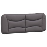 Cumpara ieftin Perna pentru tablie pat, Hvar, gri, 140 cm, piele artificiala