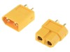 Conector Electric Polo 2 PIN 65A XT60 YELLOW Galben