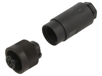 Conector circular 4 pini IP67 pe cablu foto