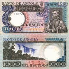 ANGOLA 1.000 escudos 1973 UNC!!!