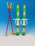 Schiuri mici pentru copii, Marmat, verde, 70 cm