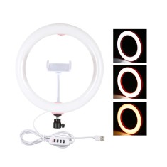 P56F 26cm 3200-5600k poate fi intunecat LED inel de lumina 3 moduri lampa pentru youtube tP56F 26cm 3200-5600k poate fi intunecat LED inel de lumina 3 foto