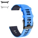Curea din silicon compatibila cu Samsung Galaxy Watch Ultra, Cyan Blue