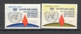 O.N.U.Geneva.1973 25 ani Declaratia drepturilor omului SN.516, Nestampilat