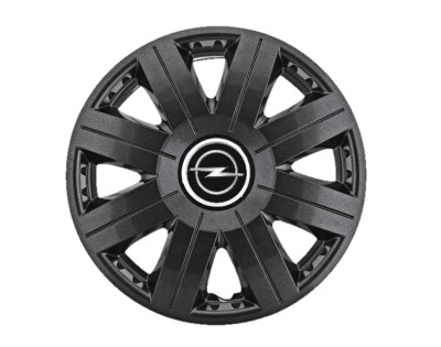 Set 4 capace roti Cosmos Negru R15, pentru gama auto Opel foto